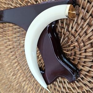 Wild Boar Tusk 14k Gold Caps Vintage
